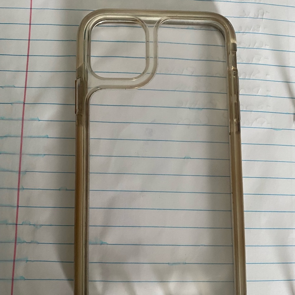 Clear Case w/ Hexagon Print iPhone 11 (Hard)